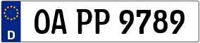 Trailer License Plate